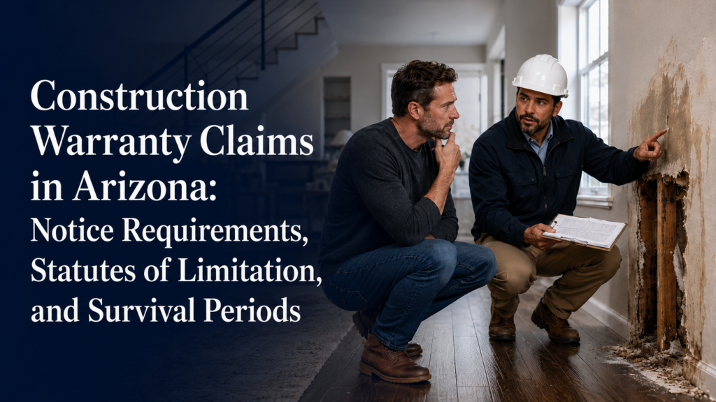 Construction Warranty Claims in Arizona - RSN Law